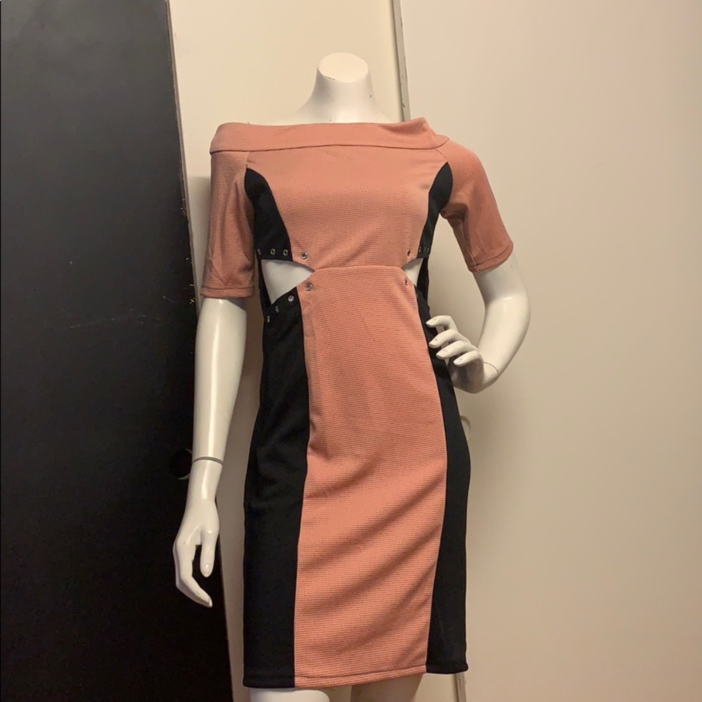 Sexy Secretery Vintage Style Pink Dress